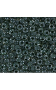 Miyuki rocailles Perlen 8/0 - Forest green lined crystal 8-217